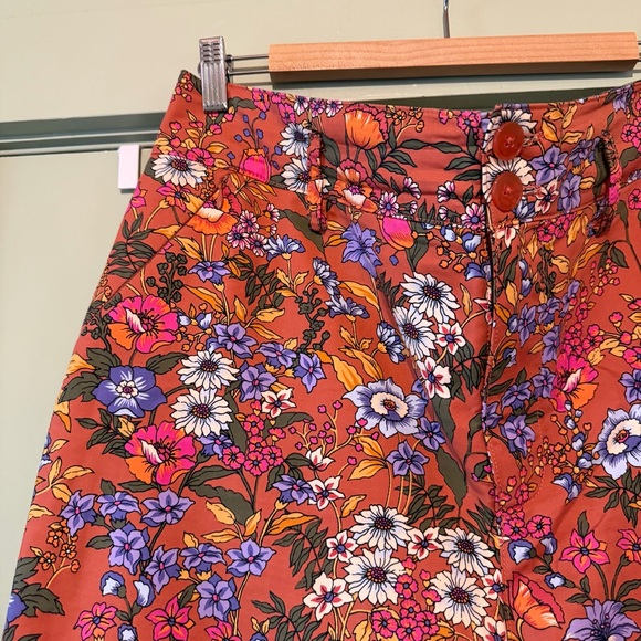 Anthropologie Maeve Floral Wide-Leg Pants - Picture 3 of 6